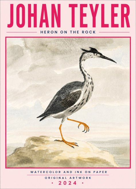 Johan Teyler Heron on the Rock No5 - Juliste
