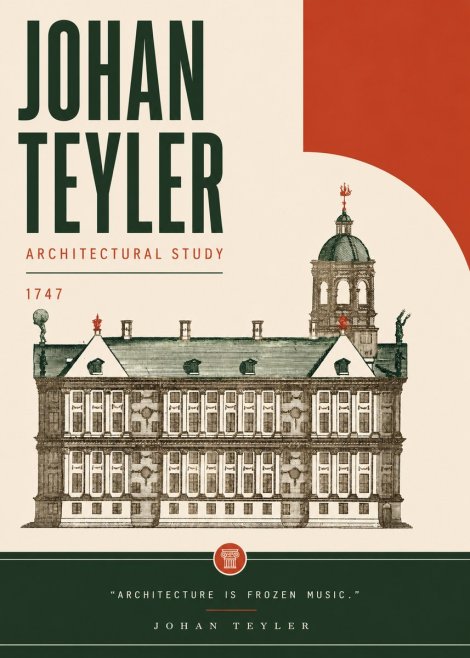 Johan Teyler Architectural Study V No6 - Juliste