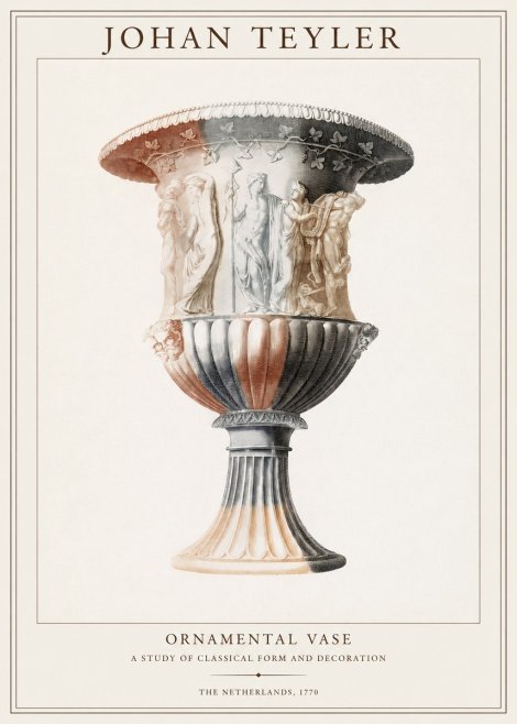 Johan Teyler Ornamental Vase I No1 - Juliste