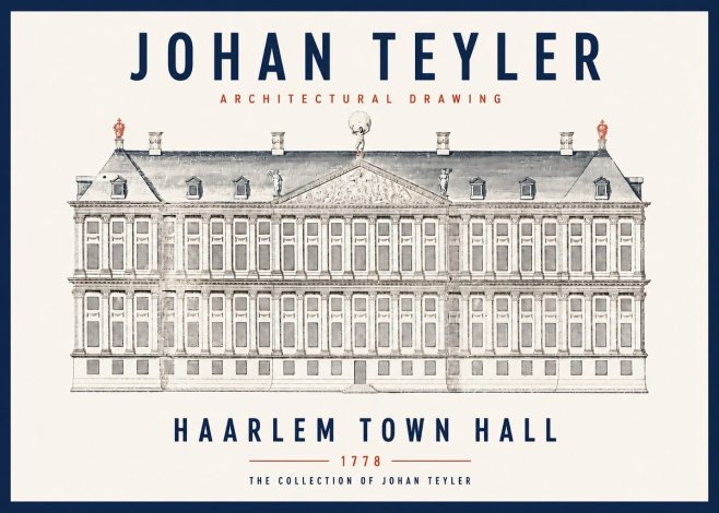 Johan Teyler Haarlem Town Hall - Elevation - 1778 No3 - Juliste