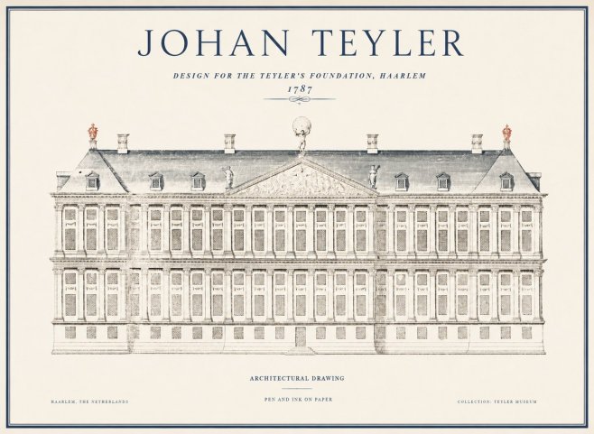 Johan Teyler Haarlem Town Hall - Elevation - 1778 No5 - Juliste