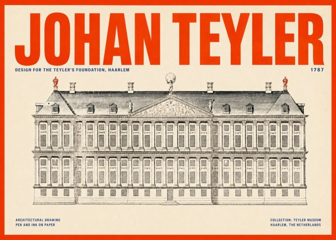Johan Teyler Haarlem Town Hall - Elevation - 1778 No6 - Juliste