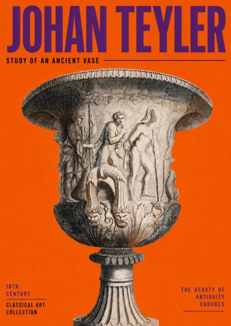 Johan Teyler Study of an Ancient Vase No3 - Juliste