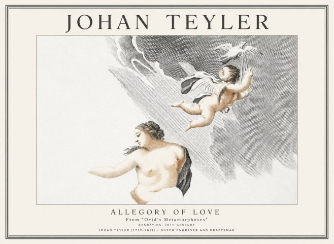 Johan Teyler Allegory of Love No1 - Juliste