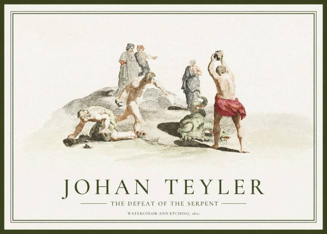 Johan Teyler Study of Ulysses and Polyphemus No2 - Juliste