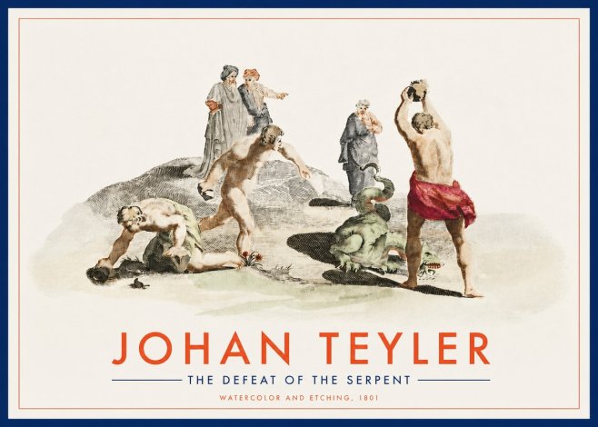 Johan Teyler Study of Ulysses and Polyphemus No3 - Juliste
