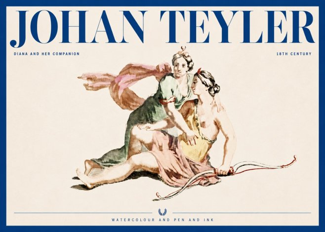 Johan Teyler Diana and Her Companion No4 - Juliste