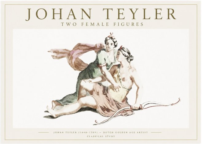 Johan Teyler Diana and Her Companion No6 - Juliste