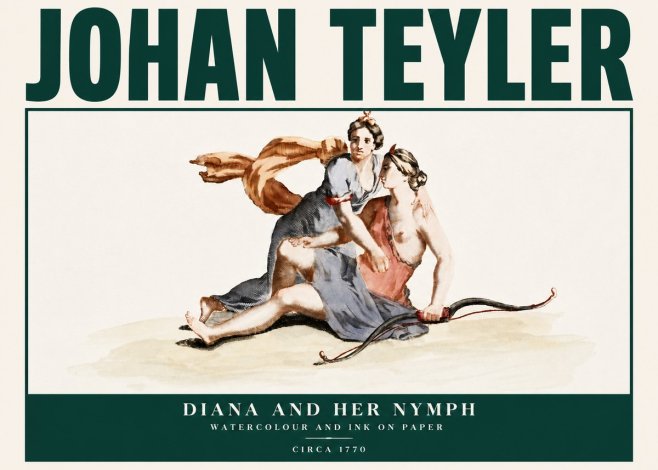Johan Teyler Diana and Her Nymph No4 - Juliste