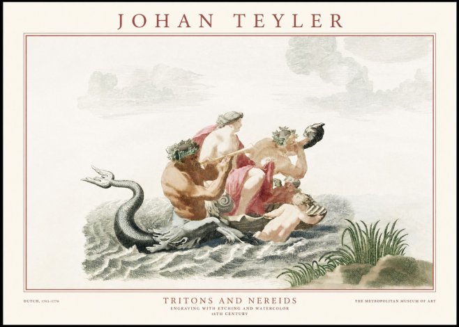 Johan Teyler Tritons and Nereids No1 - Juliste
