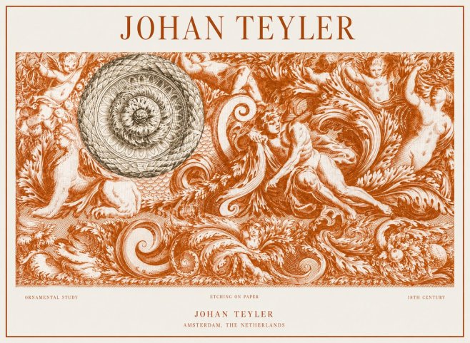 Johan Teyler Ornamental Study No1 - Juliste