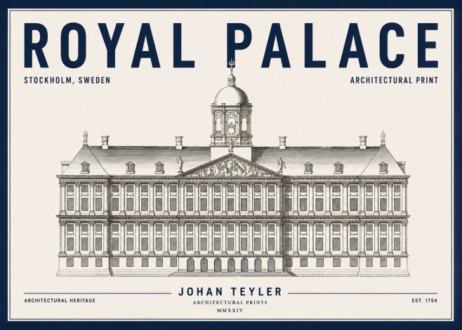 Johan Teyler Royal Palace No4 - Juliste
