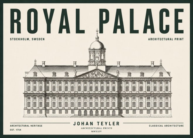 Johan Teyler Royal Palace No5 - Juliste