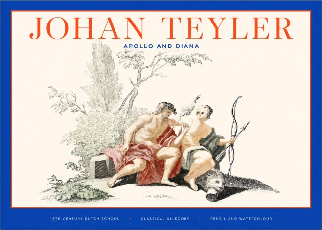 Johan Teyler Classical Study with Cupid and Symbols No6 - Juliste
