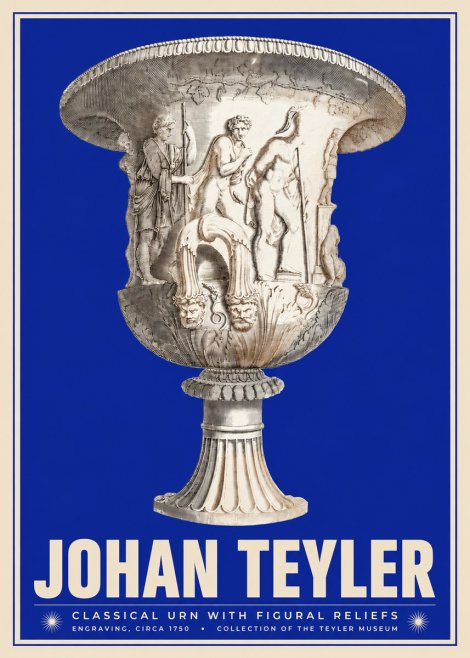 Johan Teyler Classical Urn with Figural Reliefs I No3 - Juliste