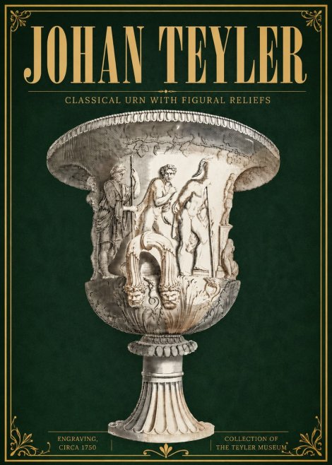 Johan Teyler Classical Urn with Figural Reliefs I No6 - Juliste