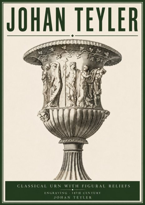 Johan Teyler Classical Urn with Figural Reliefs II No4 - Juliste