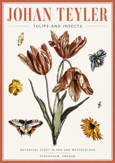 Johan Teyler Tulips and Insects No6 - Juliste
