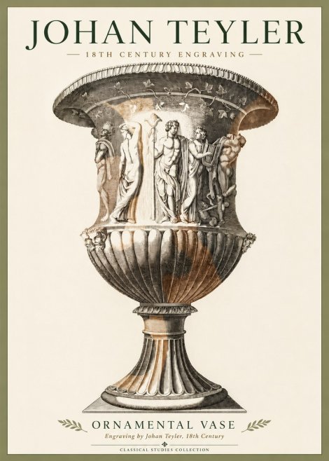 Johan Teyler Ornamental Vase II No4 - Juliste