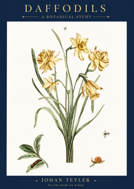 Johan Teyler Daffodils No6 - Juliste