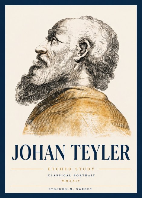 Johan Teyler Profile Study No3 - Juliste
