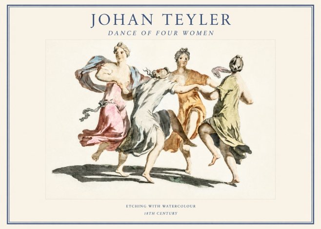 Johan Teyler Dance of Four Women No1 - Juliste