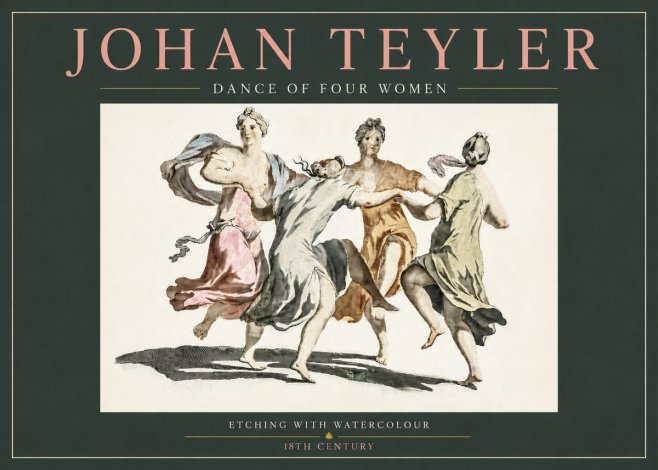 Johan Teyler Dance of Four Women No3 - Juliste
