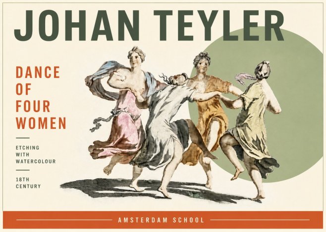 Johan Teyler Dance of Four Women No6 - Juliste