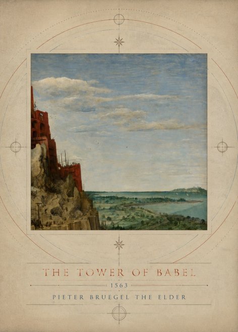 Pieter Bruegel The Tower of Babel X No3 - Juliste