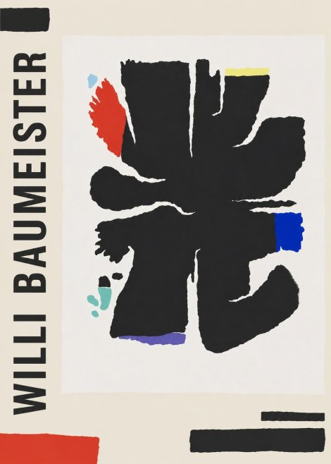 Willi Baumeister Abstract Composition No2 - Juliste