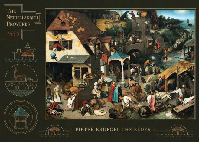 Pieter Bruegel The Netherlandish Proverbs II No3 - Juliste
