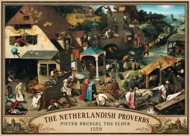 Pieter Bruegel The Netherlandish Proverbs II No4 - Juliste