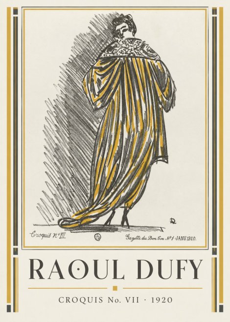 Raoul Dufy Croquis No. Vii No1 - Juliste