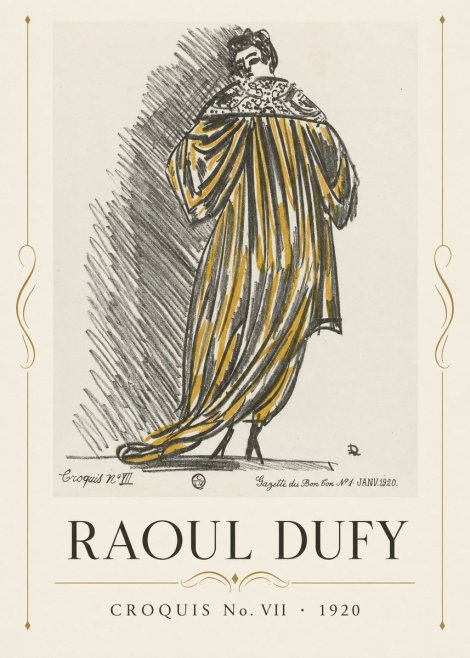 Raoul Dufy Croquis No. Vii No4 - Juliste