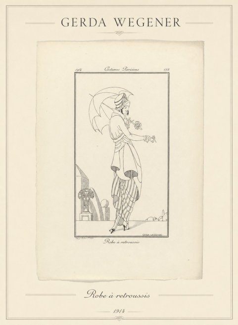 Gerda Wegener Robe À Retroussis No1 - Juliste