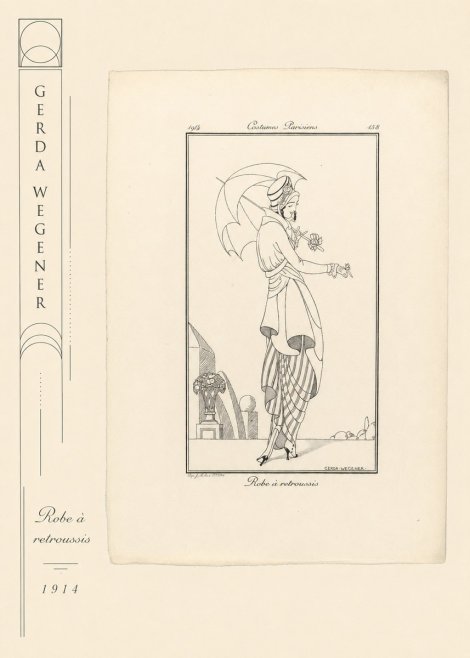 Gerda Wegener Robe À Retroussis No2 - Juliste
