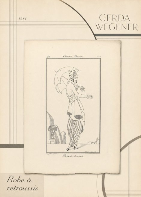 Gerda Wegener Robe À Retroussis No4 - Juliste