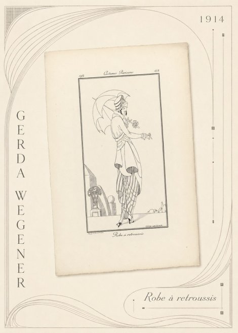 Gerda Wegener Robe À Retroussis No5 - Juliste