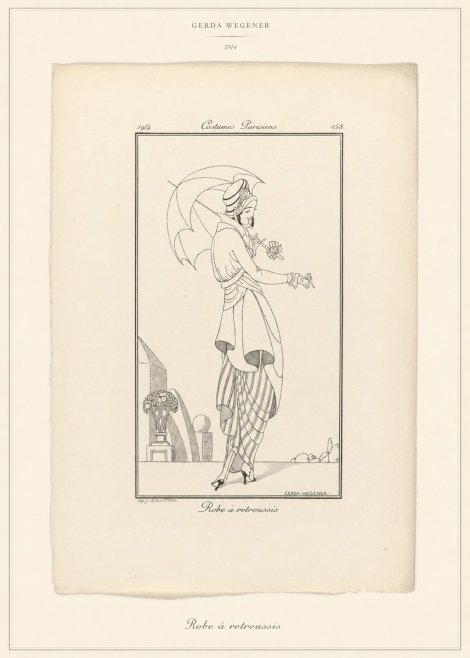 Gerda Wegener Robe À Retroussis No6 - Juliste