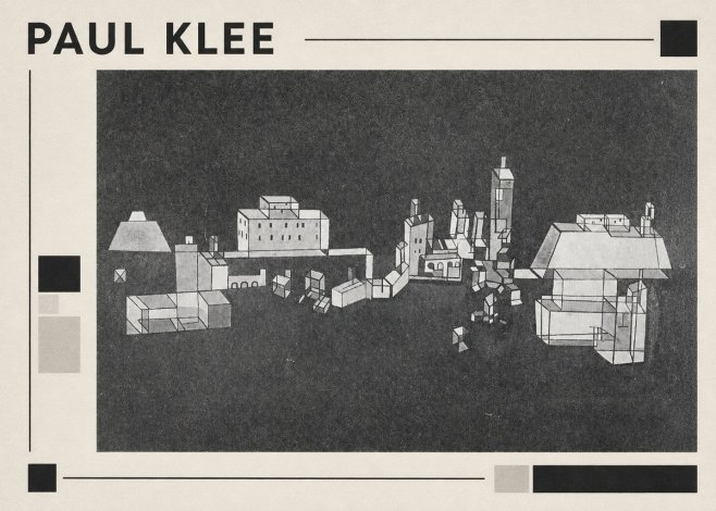 Paul Klee Architectural Forms No1 - Juliste