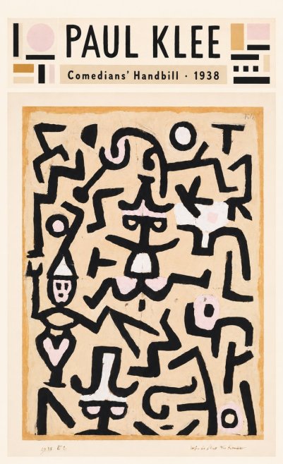 Paul Klee Comedians' Handbill No4 - Juliste