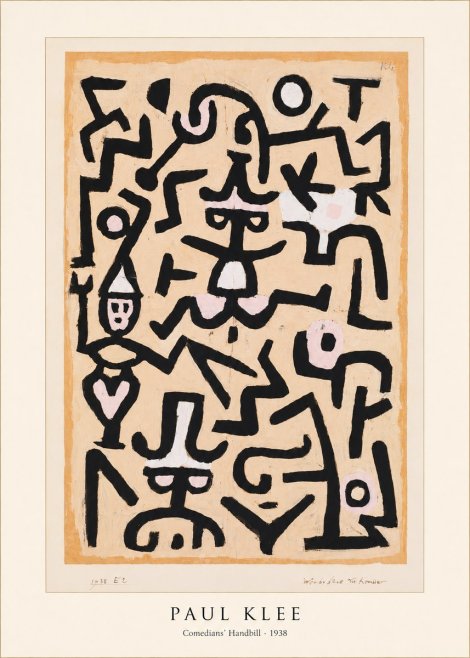 Paul Klee Comedians' Handbill No5 - Juliste