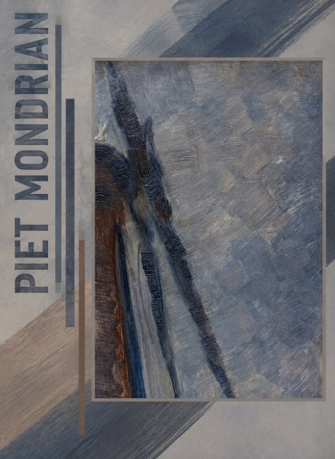 Piet Mondrian Windmill in Sunlight No4 - Juliste