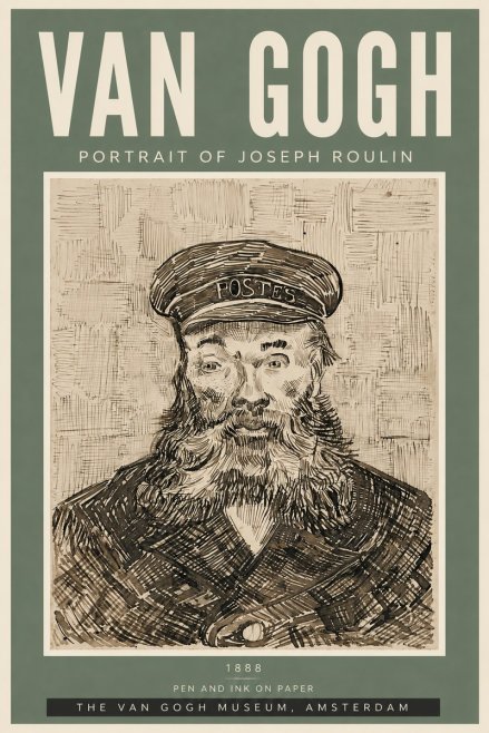 Van Gogh Portrait of Joseph Roulin I No6 - Juliste