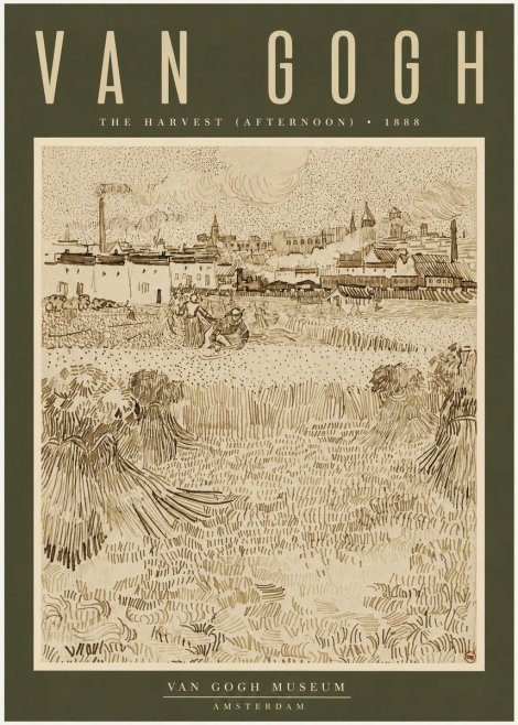 Van Gogh The Harvest (Afternoon) No2 - Juliste