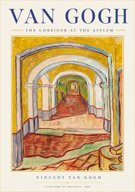 Van Gogh The Corridor at the Asylum No2 - Juliste
