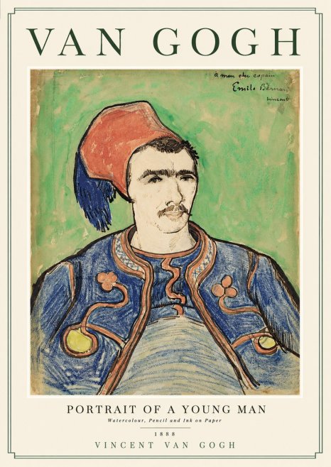 Van Gogh Portrait of a Young Man No2 - Juliste