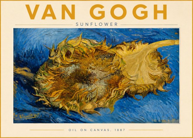 Van Gogh Sunflower No5 - Juliste