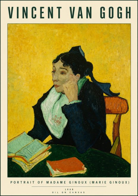 Van Gogh Portrait of Madame Ginoux (Marie Ginoux) No4 - Juliste