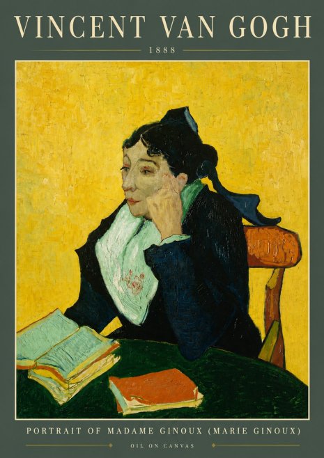 Van Gogh Portrait of Madame Ginoux (Marie Ginoux) No5 - Juliste